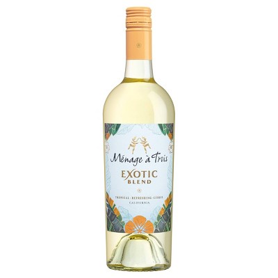 Ménage à Trois White Blend Wine - 750ml Bottle