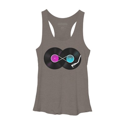 Women's Design By Humans Nonstop Music By clingcling Racerback Tank Top