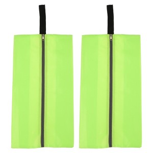 Unique Bargains Waterproof Outdoor Travel Portable Shoes Bags with Zipper 2 Pcs - 1 of 4
