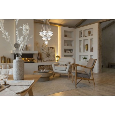 Pacha 10-Light White Cashmere Metal Chandelier