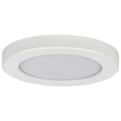 Slim White Acrylic LED Flush Mount Light