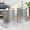 NicBex Modern 16" Round Coffee Table Set of 2 with Iron Frame for Living Room and Office - 3 of 4