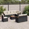 vidaXL Garden Sofa Set Black, Cream White - 2 of 4