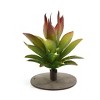 Unique Bargains Plastic Terrarium Leaves Plant Animals Habitat for Amphibian Reptile Green - 2 of 3