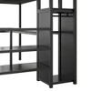 Sapphtopaz Full Metal High Loft Bed with Wardrobe, Desk, Safety Guardrail & Storage Staircase, Versatile Gaming Loft for Kids, Teens, Space-Saving - 3 of 4