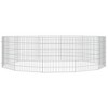 vidaxl 12-Panel galvanised Iron Animal Enclosure - Spacious Customizable Outdoor/Indoor pet playpen Run cage - Silver 21.3"x23.6" - 3 of 4