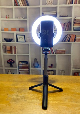 Tripod Selfie Stick with LED Ring Light - heyday™ Black