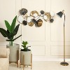 LuxenHome White, Black, and Gold Metal Ginkgo Leaves Modern Wall Decor Multicolored - 2 of 4