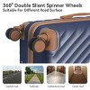 FURNIinspire Bag And Luggage Sets 3 Piece Rolling Luggage Travel Suitcase Set, Lightweight Durable Suitcases with Wheels, Blue, 21.06"*11.81"*30.31" - 4 of 4