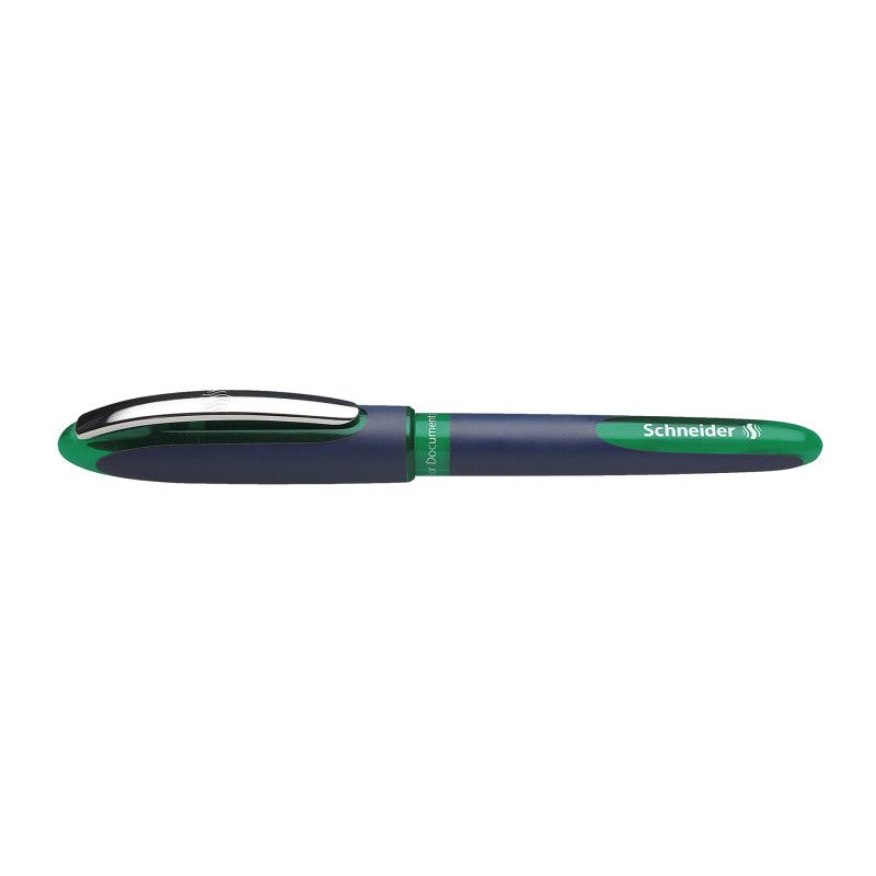 Schneider One Business Rollerball Pen, 0.6 mm, Green Ink, Single Pen, 1 of 2