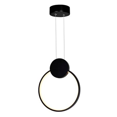 CWI Lighting Pulley 10 in LED Black Mini Pendant