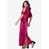 Jessica London Women's Plus Size Stretch Knit Cold Shoulder Maxi Dress - 4 of 4