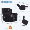 Power Lift Recliner Chair with Heat and Massage, Electric Lift Plush Recliner with Soft Padded Seat, Back Support & Armrests - 2 of 4