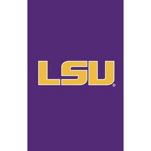 Evergreen Louisiana State University House Applique Flag- 28 x 44 Inches Indoor Outdoor Sports Decor - 1 of 4