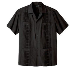 KingSize Men's Big & Tall Short-Sleeve Guayabera Shirt - 1 of 4