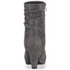 Allegra K Women's Round Toe Ankle Zip Platform High Heel Mid Calf Boots - 4 of 4