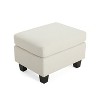 Dexmalle Beige Upholstered Ottoman - 4 of 4