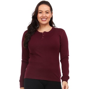 Minus33 Merino Wool Midweight - Women's Long Sleeve Henley 100% Merino Wool - 1 of 3