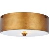 Elegant Lighting Hazen 2 light 12 inch Vintage Gold flush mount - 2 of 4