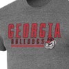NCAA Georgia Bulldogs Men's Gray Tri-Blend Short Sleeve T-Shirt - 3 of 3
