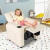 Infans Kids Recliner Chair w/Cup Holder & Side Pocket Adjustable Backrest Footrest - 4 of 4