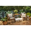 2pc 16.5 Outdoor/indoor Throw Pillow Set Talia Noir Black - Pillow Perfect  : Target