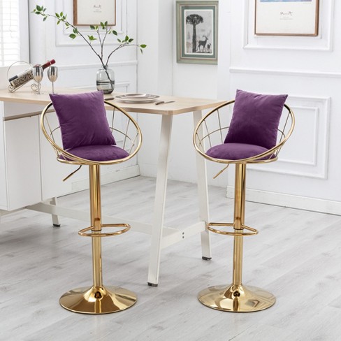 Purple metal bar stools new arrivals