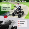 JOYRACER 24V Kids Ride on Toys ATV 4 Wheeler, 2 Seater 800W Motor for Big Kids, 7Ah Battery Powered Electric Vehicle Quad w/Kneepads, Bluetooth - 3 of 4
