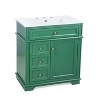 TUYOHW Bathroom Vanity with Top Sink, Modern Bathroom Storage Cabinet with 2 Drawers and a Tip-out Drawer, Single Sink Bathroom Vanity - 2 of 4