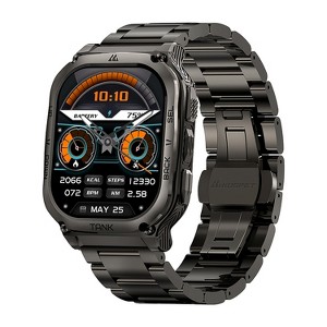 KOSPET® TANK M3 Special Edition 1.96-In.-AMOLED Smartwatch with Stainless Steel Band - 1 of 4