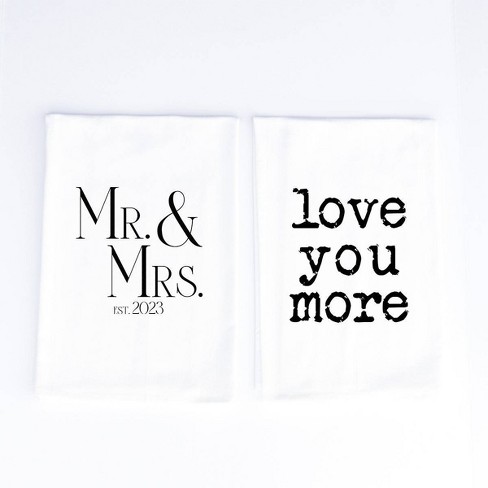 2pk Cotton Farmhouse Kitchen Towels Navy - Mu Kitchen : Target