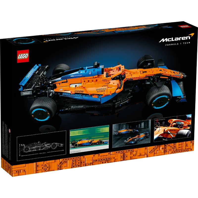 LEGO Technic McLaren Formula 1 2022 Race Car Model Set 42141, 5 of 10