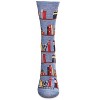 Memoi Let's Read Bookshelf Bamboo Blend Crew Sock - 2 of 4