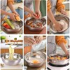 Colander Bowl Set with Microporous for Washing Rice, Pasta, Spaghetti, Fruits, Dishwasher Safe(2PC) - 4 of 4