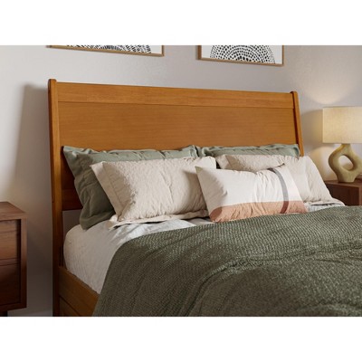 AFI Furnishings Casanova Full Solid Wood Panel Headboard in Walnut