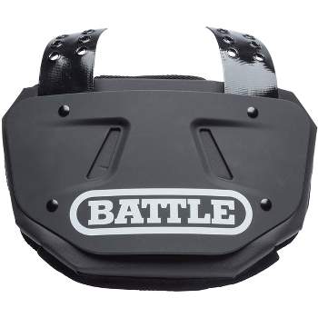 Battle Sports Protective Football Back Plate - Black/White