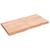 vidaXL Bathroom Countertop Light Brown 47.2"x23.6"x(0.8"-2.4") Treated Solid Wood - 2 of 4