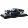 1970 Ford Mustang Gambler 514 Black with Blue Stripes "Foose" Limited Edition to 6650 pcs 1/24 Diecast Model Car by M2 Machines - 2 of 3
