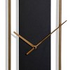 Mid-Century Metal Wall Clock Black - StyleCraft: Iron Analog Display, Indoor Decorative Timepiece - image 3 of 3