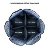 Singer Sewing Storage Organizer Desktop Spinner Navy Floral Print: Office Supplies & Crafting Caddy with Dividers - 4 of 4