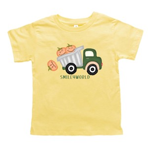 The Juniper Shop SmileyWorld Dump Truck Pumpkins Toddler Short Sleeve Tee - 1 of 4