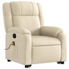 vidaXL Electric Power Lift Recliner Chair with Stand-Up Assistance - Cream Fabric Manual Massage Armchair for Living Room Comfort - 4 of 4
