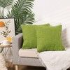 Unique Bargains Linen Solid Contemporary Indoor Outdoor Decorative Throw Pillow Cover 2 Pcs - 2 of 4