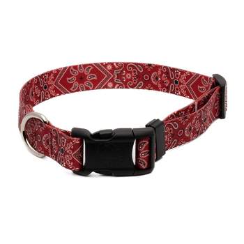 Country Brook Petz Deluxe Red Bandana Dog Collar - Made in the U.S.A.