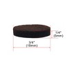 Unique Bargains Round Self-Stick Non-Slip Furniture Felt Pads Dark Brown 90 Pcs - 2 of 4