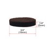 Unique Bargains Round Self-Stick Non-Slip Furniture Felt Pads Dark Brown 90 Pcs - image 2 of 4