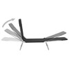 vidaXL Folding Sun Loungers 2 pcs Steel and Fabric Black - 2 of 4