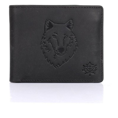 Karla Hanson CANADA WILD Men's Hunter Leather Wallet - Timber Wolf