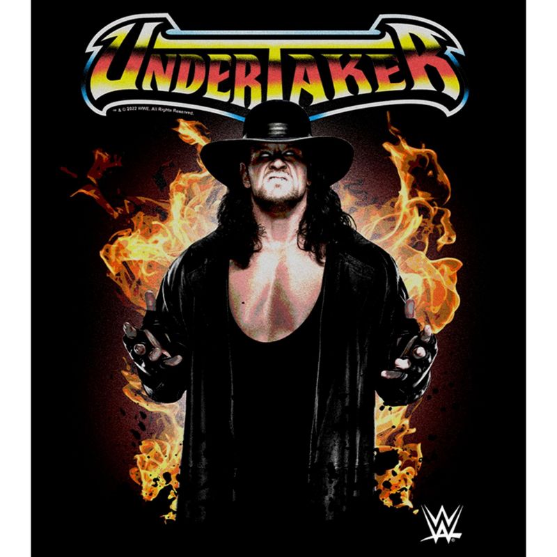 Men's WWE Undertaker Flames T-Shirt, 2 of 6