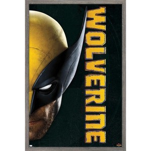 Trends International Marvel Deadpool & Wolverine - Diptych Wolverine Framed Wall Poster Prints - 1 of 4